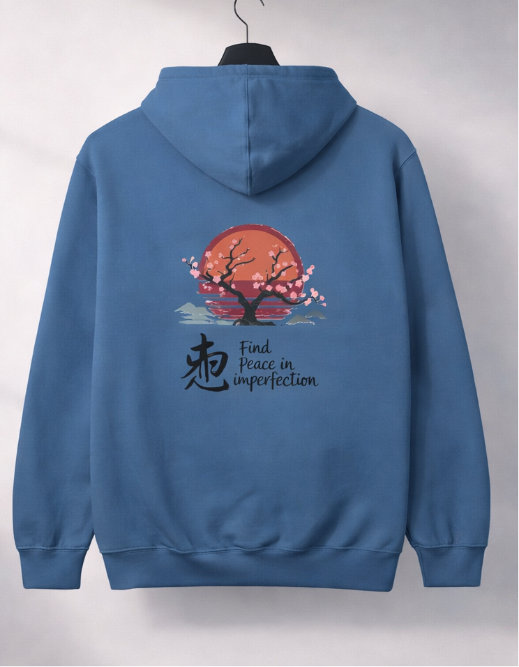 Hoodie unisexe à capuche – broderie discrète et message au dos, confort premium