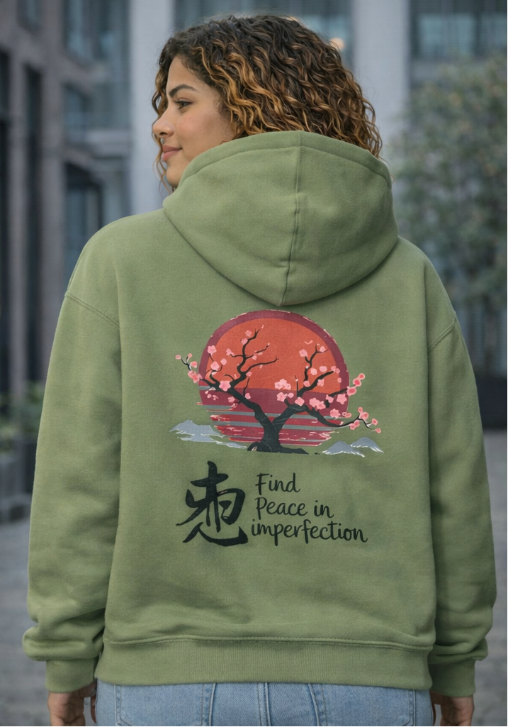 Hoodie unisexe à capuche – broderie discrète et message au dos, confort premium