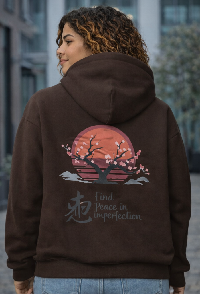 Hoodie unisexe à capuche – broderie discrète et message au dos, confort premium