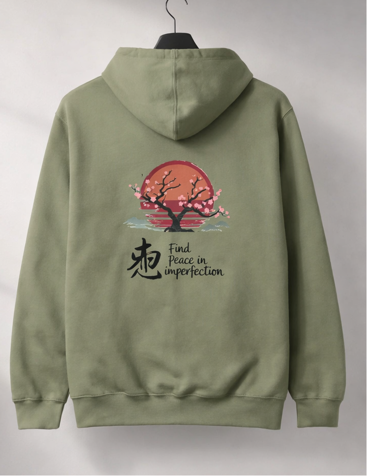 Hoodie unisexe à capuche – broderie discrète et message au dos, confort premium